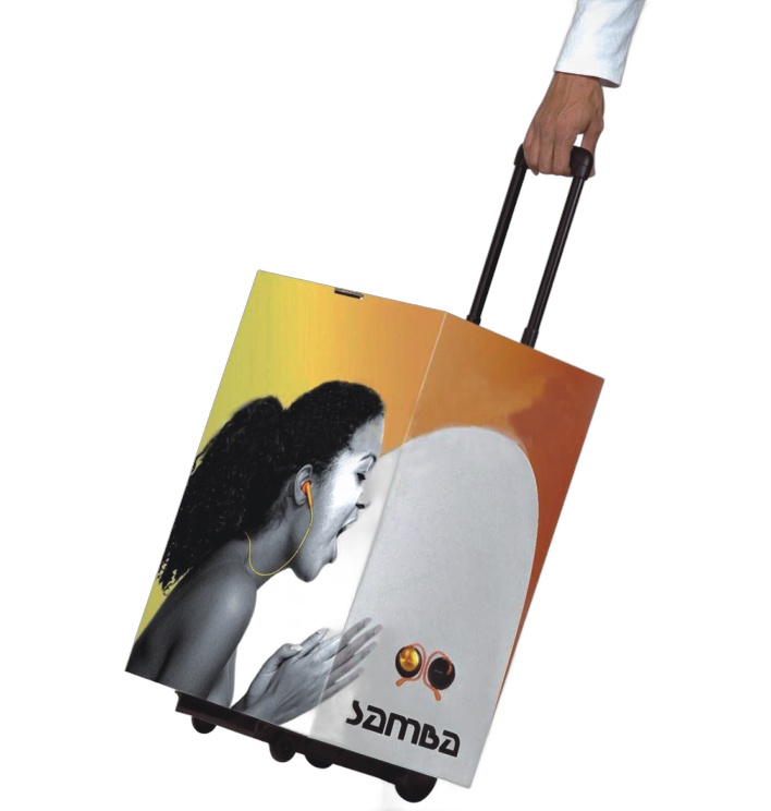 Cardboard trolley display box example 3